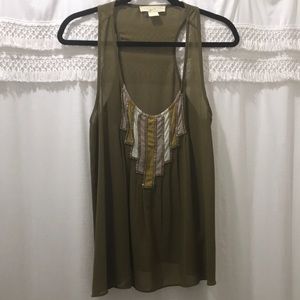 Urban Outfitters shear beaded tank top size M